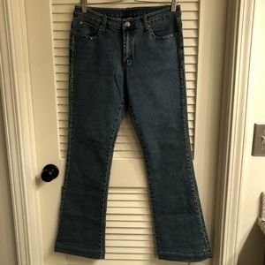 Get Lucky Rhinestone Studded Jeans Size 6